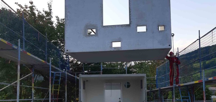 Bau der Schaltstation